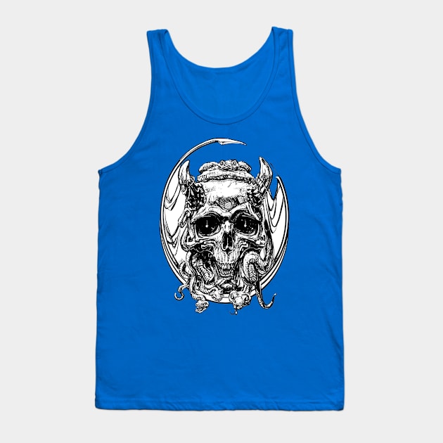 Skull of the Serpent Tank Top by Shawnsonart